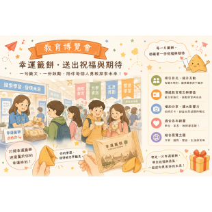 教育博覽會客製化幸運籤餅