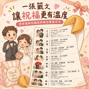 婚禮小物客製化幸運餅乾