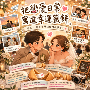 跨國婚姻印尼台灣客製化幸運餅乾