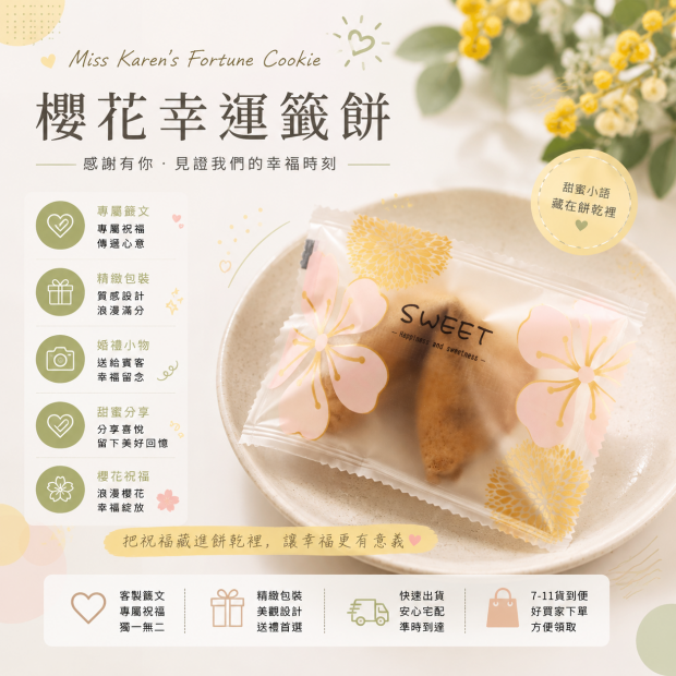 春天系幸運餅乾